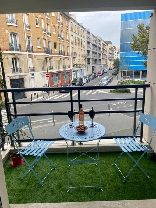 Studio Cosy Avec Balcon Proche Paris Boulogne-Billancourt Luaran gambar